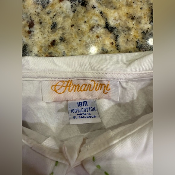 Velani by Anavini smocked Fall embroidered romper shirt included size 18 month - Picture 3 of 7